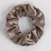 Elásticos de Cabelo Europeus e Americanos Transfronteiriços, 78 Cores, Faixas de Cabelo de Cetim Brilhante, Elásticos de Cabelo Simples de Cetim Liso, Elásticos de Cabelo para Rabo de Cavalo Alto para Mulheres