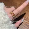 Anillo de Flor de Jade Espuma de Agua Natural al por Mayorista Fabricante con Incrustación de Plata S925, Moda Estilo Chino Nuevo Estilo Old Money para Mujeres