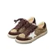 Zapatos Casuales de Suela Gruesa de Caña Baja con Cordones para Estudiantes, Zapatos de Skate, Zapatos Planos de Moda con Estrella de Cinco Puntas para Mujer, Bloques de Color, Estilo Nuevo 2026, Versión Coreana
