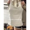 Camisola corta blanca estilo chica caliente dopamina chica sexy deseo puro ropa exterior de mujer parte superior trasera
