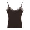 Bralette de Lana Polar Térmico con Encaje Hermoso de Borde de Pestañas para Mujer Otoño/Invierno 2026
