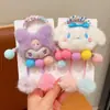 Anillo para el Cabello de Kulomi para Niñas y Niños Lindo Anillo de Lana Sanrio para Cola de Caballo de Niñas Bola en la Cabeza Tendones de Goma Accesorios para el Cabello