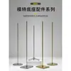 Accesorios para Soporte de Modelo: Placa Cuadrada de Acero Inoxidable Grueso Espejada de Moda, Base Triangular con Ruedas Universales para Exhibición de Modelos