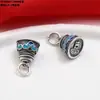 Pingente de Cabacinha de Prata Esterlina Oito Tesouros Nuvem Traseira Acessórios Borboleta Velha Retro Contas de Balde Peso Acessórios Materiais DIY