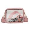 Bolsa Transparente para Mujer 2026 Nueva Casual Pequeña Cuadrada Moda Tendencia PVC Hombro Cruzado Teléfono Bolsa Mayoreo