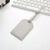 Capa flip transversal de couro PU espessado para cartão de embarque, horizontal e vertical, com bolsa e etiqueta de bagagem de couro com papel para assinatura interno grátis
