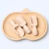 Cuchara medidora de madera entera anti-escaldaduras de estilo japonés, cuchara para salsa de soja, cuchara para sopa, cuchara de mango largo, cuchara para condimentar, cuchara para revolver café y postre, cuchara de madera
