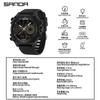 Reloj de Venta Caliente en Transmisión en Vivo de Comercio Exterior, Reloj Electrónico Despertador Multifuncional para Estudiantes, Reloj Deportivo para Exteriores con Doble Pantalla Luminoso Impermeable