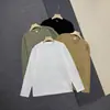 Camiseta de manga larga transpirable para hombre, cuello redondo, para deportes al aire libre, running, senderismo, ocio, primavera verano otoño. 6375