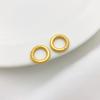 Anel de pigmento de ouro fosco 18K Xiangyun Qiankun anel diy pulseira de corda colar pulseira trançada anel de conexão acessórios