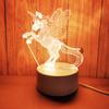 Presente Criativo Luz Noturna 3D para Atividades de Feriado Infantil, Luz Noturna Pequena USB de Natal com Logo Impresso em LED