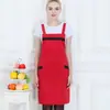 Uniformes de Trabalho para Supermercado Estilo Coreano Moderno Frutaria Restaurante Cyber Café Garçom Avental Publicitário com Logo Impresso e Bordado Personalização