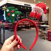 Tiara de Natal para Adultos e Crianças, Acessórios de Cabelo com Galhos para Fantasia de Feriado, Fivela Decorativa Brilhante de Rena para Cabelo de Celebridade da Internet