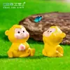 Figurillas miniatura, creativas y adorables de mono y conejo para paisajismo, decoraciones DIY y accesorios; perfecto para jardines en miniatura y adornos de coche