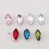 Montura de Cuatro Garras con Garras de Zirconia de Color en Forma de Marquesa Pulsera DIY Accesorios de Joyería con Pedrería Cosidos a Mano