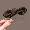 Pente de cabelo penteado de cabeça para baixo novo grampo de cabelo com franja de laço antiderrapante caveira alta estiloso moderno grampo de cabelo lateral com mechas acessório de cabelo
