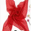Bufanda de Chifón Estampada de Lunares Cuadrados Pequeños 70, Bufanda de Seda Clara y Oscura de Lunares Clásicos para Mujer de Primavera y Otoño, Bufanda al por Mayor