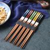 Set de Palillos de Madera Maciza con Punta para Cocina Japonesa para Hogar Hotel Palillos para Sushi de Pez Espada al Mayoreo