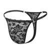 Precio de Fábrica al Por Mayor Calzoncillos de Encaje Floral Sexy Transpirables Simples con Hebilla Ajustable para Hombre G40