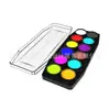Suministro de Fabricantes de Comercio Electrónico en el Extranjero de Amazon Juego de Pintura de Acuarela Sólida Redonda Niveladora de 12 Colores Personalización OEM