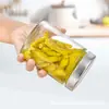 Potes de vidro selados de grau alimentício com tampas, potes de molho de pimenta, potes de pasta, potes de pasta Xuzhou