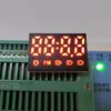 Pantalla de Reloj de 4 Dígitos Tubo Digital LED Fila Única 7 Pines Luz Roja Pantalla Digital Bluetooth Energía Pantalla Digital