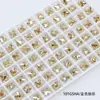 Uñas Artísticas Personalizadas Dongzhou Cross Diamante Dongzhou K9 Vidrio Fondo Puntiagudo Diamante Explosivo Diamante de Forma Especial Accesorios para Joyería DIY