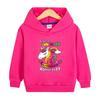 Unicórnio meninos e meninas camisola com capuz outono 2022 primavera e outono novo estilo ocidental infantil bebê all-match casual top