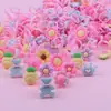 Anillos de Cristal de Imitación con Pedrería de Dibujos Animados Joyería Infantil Niñas Princesa Premios de Guardería Regalo Estilo Princesa