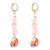 Nuevos Pendientes de Joyería de Concha Natural, Aleación y Grava Estilo Playa Vacaciones Oceánicas Retro para Mujer Pendientes de Estilo Étnico