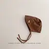 Gorro de Bebé Primavera y Otoño Delgado con Cordones Protector Solar para Recién Nacidos Puerta de Chimenea Gorro Fetal Coreano Color Sólido Gorro Baotou de Corte Tendencia