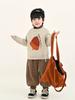 Suéter de Invierno Changguo Clothing para Niños, Nuevo Estilo Otoño e Invierno, Suéter de Punto con Cuello Redondo para Niños Pequeños, Camiseta Gruesa de Capa Base