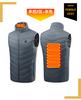 Selección Estricta de Chaleco Calefactor Transfronterizo Chaqueta Acolchada de Algodón Chaleco de Cuello Vertical Calefacción Inteligente para Hombre Invierno Chaleco Calentador Eléctrico de Temperatura Constante para Mujer