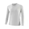 Moletom Masculino Sem Costura de Alta Elasticidade para Outono, Gola Redonda Manga Longa, Quente, para Corrida ao Ar Livre, Top com Absorção de Umidade e Repelente ao Suor