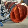 Válvula Mariposa de Ventilación, Válvula de Control de Aire para Humo y Polvo en Conducto de Colector de Polvo, Válvula de Brida Regulable tipo Persiana para Turbina Manual/Eléctrica/Neumática