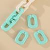 Fivela de Abertura de Corrente de Acrílico 25*17mm em Forma de U Fivela de Corrente Colorida Acessórios de Joalheria DIY Personalizados Feitos à Mão para Crianças