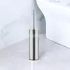 Cepillo de Inodoro de Acero Inoxidable Enchufable para Comercio Electrónico Transfronterizo, Desmontable y Lavable, Doble Uso Montado en Pared y de Pie, Cepillo de Limpieza Largo