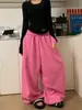 Pantalones de Chándal Anchos con Estampado Integral de Lunares Estilo Retro Americano para Mujer, Nuevo Estilo de Verano, Versátiles, Holgados, Casuales, Relajados, Caídos, de Pierna Recta Largos