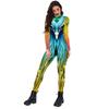 2024 Novo Macacão Feminino de Performance com Pintura de Pavão por Impressão Digital Transfronteiriça Roupa de Palco Calças Atacado
