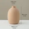 Juego de Jarrones de Cerámica sin Esmalte Estilo Nórdico, Adornos Decorativos Estilo Wabi-Sabi para Decoración del Hogar, Jarrón para Flores Secas, Multicolor