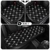 Cojín para asiento de coche de lana de cordero a cuadros rosa SF al por mayor, cálido para invierno, juego de varias piezas, cojín de asiento de flores, accesorios de interior