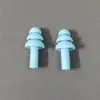 Protetores auriculares em caixa de silicone macio de três camadas à prova d'água para adultos e crianças, equipamento universal para natação, venda por atacado direto da fábrica