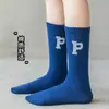 Meias Infantis Meias de Algodão Outono e Inverno Estilo Coreano Ins para Meninos e Meninas Meias de Cano Médio para Crianças Grandes Meias Tendência Coreana Meias de Algodão
