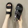Sandálias Prontas de Liberação Rápida para Mulheres, Novo Estilo de Verão, Para Usar em Ambientes Internos e Externos, Antiderrapantes, Modernas e Versáteis, Sapatos Planos de Praia para Mulheres