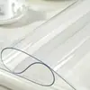 Amazon Pvc Transparente Vidro Macio Toalha de Mesa Impermeável, À Prova de Óleo, Anti-Escaldante, Sem Lavar Plástico Doméstico Tapete para Mesa de Jantar, Tapete para Mesa de Centro