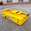 Carrinho Plataforma a Bateria Sem Manutenção para Manuseio de Equipamentos de Oficina, Carrinho Móvel sem Trilhos, Carrinho Plataforma Elétrico com Rodas de Borracha