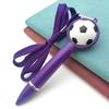 Lanyard Criativo Caneta de Futebol Caneta Giratória Anti-Perda Venda por Atacado Caneta para Pendurar no Pescoço Caneta Esferográfica de Plástico Caneta Multifuncional