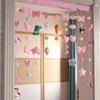 Cortina de Puerta Estilo Coreano Cortina Divisoria Par de Batalla de Dinosaurios Colgante de Velcro sin Agujeros Cortina Colgante de Velcro para Dormitorio Baño Cortina de Puerta para el Hogar Niña