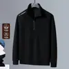 Jaqueta Moletom Estilo Americano Masculina Solta Pulôver Gola Alta Espessada Jaqueta Esportiva Masculina Manga Longa Tamanho Grande Top
