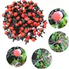 Riego Agrícola Ocho Agujeros Gotero de Alta Calidad Riego por Goteo para Árboles Frutales Accesorio de Microaspersor Microaspersor Caperucita Roja